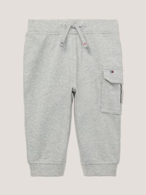 Babies' Knit Cargo Pant, Grey Heather