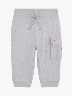 Babies' Knit Cargo Pant, Dark Grey Heather