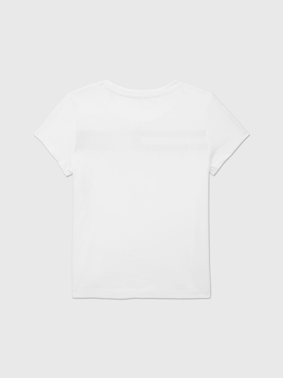Kids' Embroidered Flag Logo T-Shirt — Fresh White