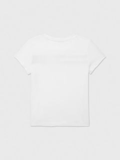 Kids' Embroidered Flag Logo T-Shirt — Fresh White 2