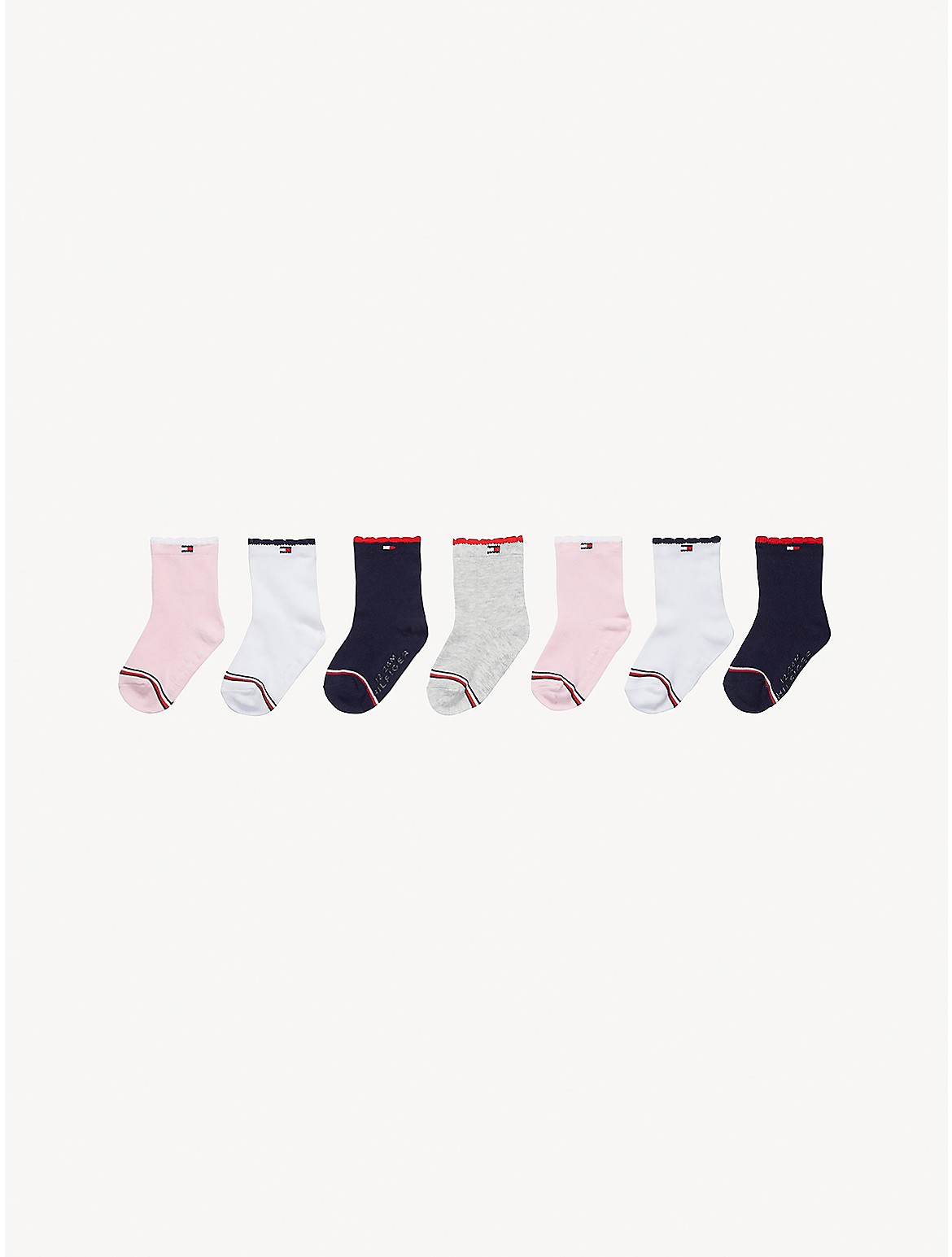 Tommy Hilfiger Girls' Babies' Sock 7-Pack