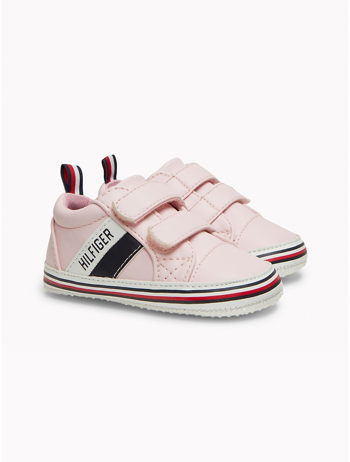 Tommy Hilfiger Girls' Babies' Signature Stripe Sneaker - Pink - 3