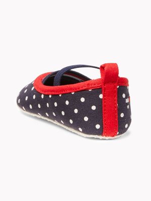 Babies' Dot Flat, Evening Blue / Multi