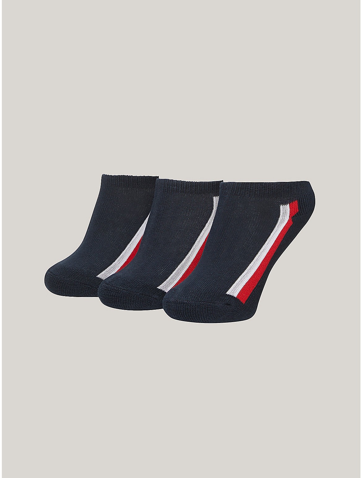 Tommy Hilfiger Boys' Kids' Ankle Sock 3-Pack - Blue - L
