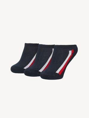 Tommy Hilfiger Boy's Kids Ankle Sock 3Pk Multi - M
