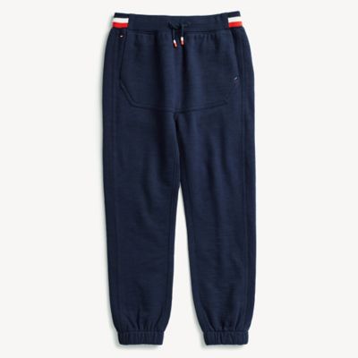 tommy hilfiger logo stripe joggers