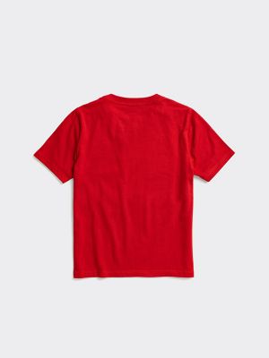 Boys plain red t 2024 shirt