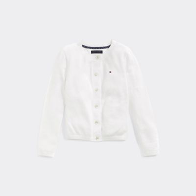 tommy hilfiger white cardigan