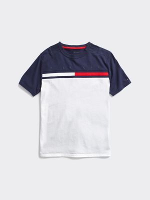 tommy hilfiger colour block t shirt