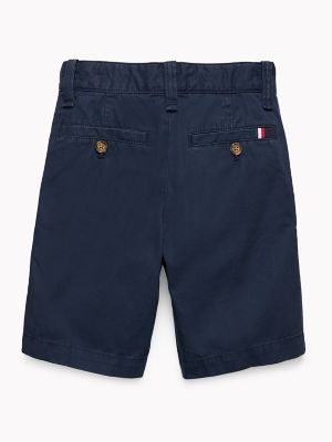 Kids' Solid Flag Short, Sky Captain