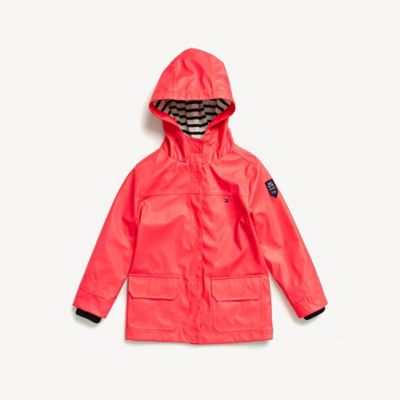 tommy hilfiger red rain jacket