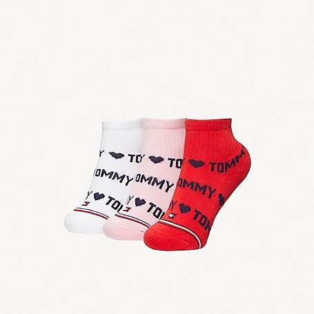 Tommy Hilfiger Baby Quarter Top Sock 3Pk, Multi - L