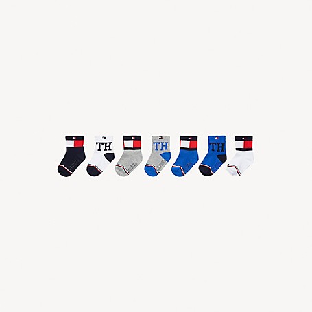 Tommy Hilfiger Baby Sock 7Pk, Multi - L/XL