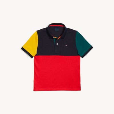 tommy hilfiger color block polo