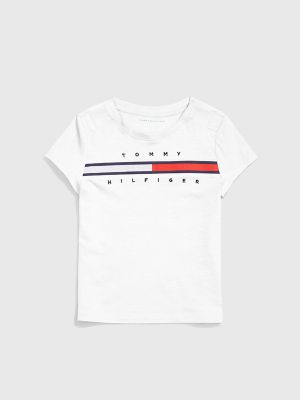 Kids' Icon Stripe T-Shirt, Classic White