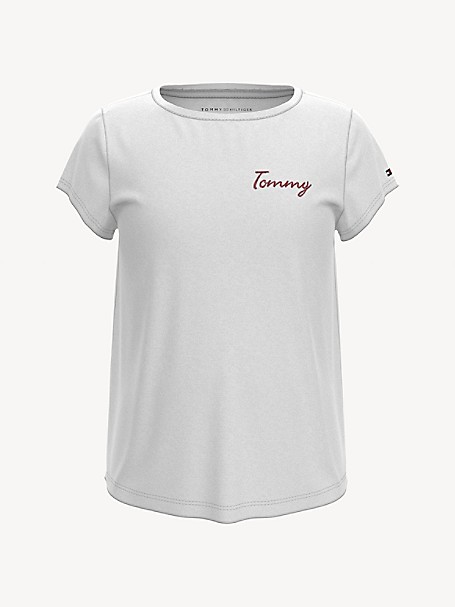 Tommy Hilfiger Foil Print Tee S/S T-Shirt Bimba 