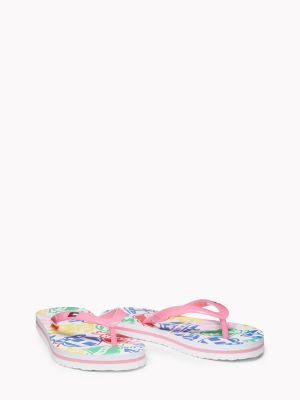 tommy hilfiger flip flops pink