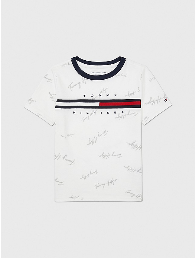Signature Flag Stripe Logo T-Shirt | Tommy Hilfiger
