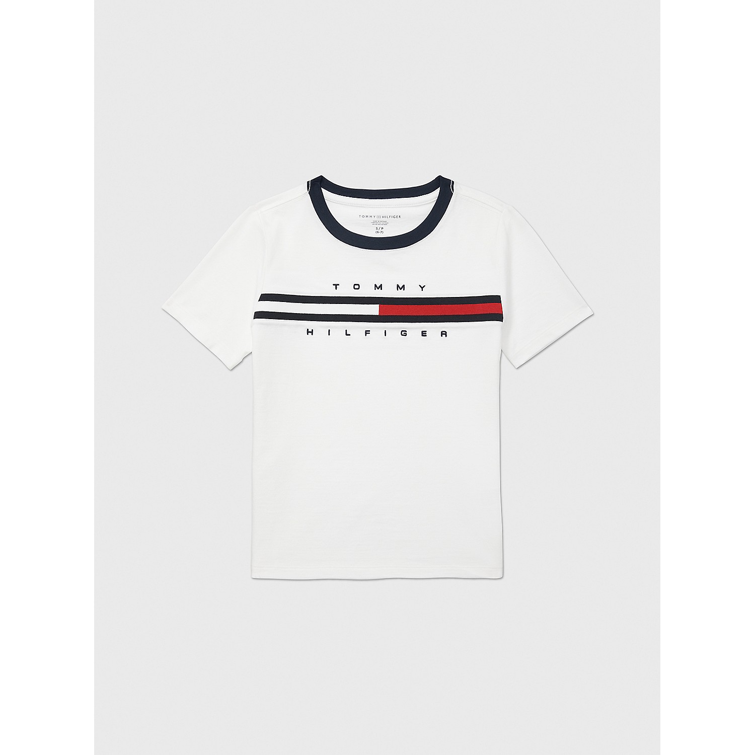 TOMMY HILFIGER Kids Flag Stripe Logo T-Shirt