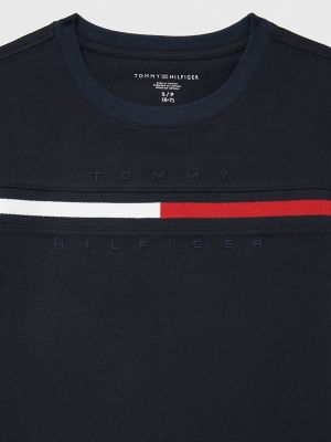 | Hilfiger Logo Tommy Flag T-Shirt Stripe Kids\' USA