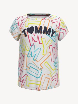 tommy hilfiger heart t shirt