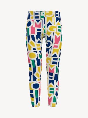 tommy hilfiger logo print leggings