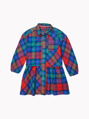 tommy hilfiger plaid shirt dress