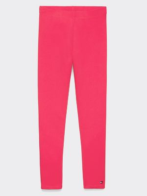 Tommy Hilfiger Girl's Kids Solid Legging Begonia Pink - XS
