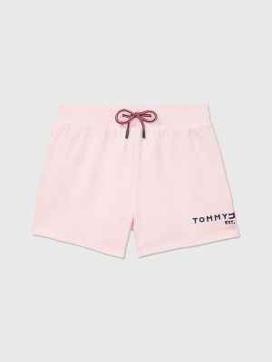 Nwt tommy hilfiger sport draw string pink running shorts size small