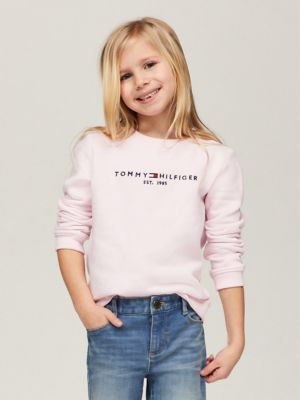 Tommy hilfiger store pink crew neck