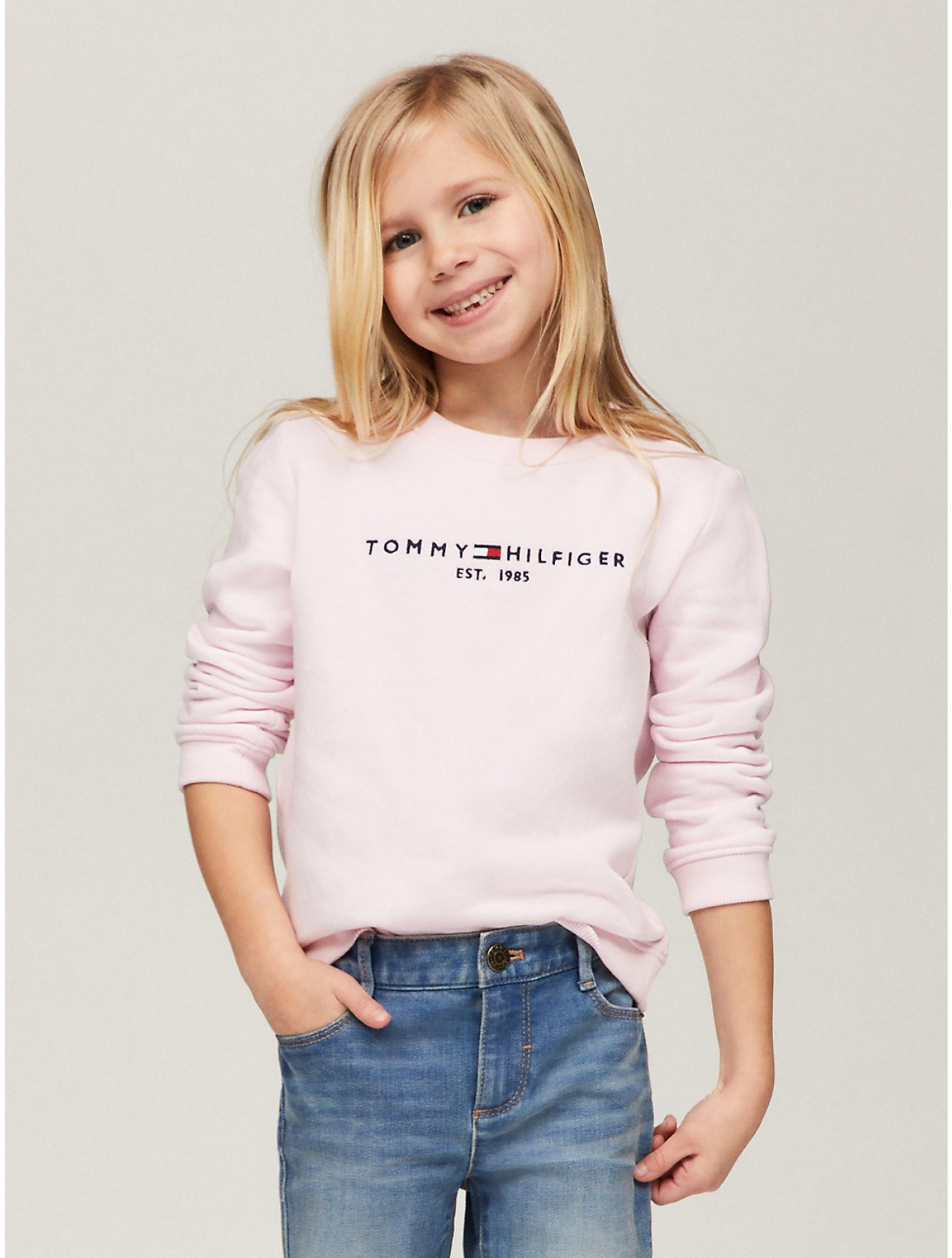 Tommy Hilfiger Girls' Kids' Embroidered Tommy Logo Sweatshirt