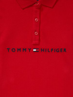 Embroidered Tommy Logo Polo Dress