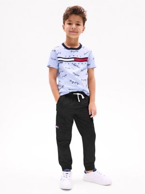 Kids' Stretch Cargo Jogger Pant, Black