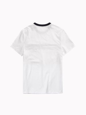 Kids' Logo Stripe T-Shirt, Bright White
