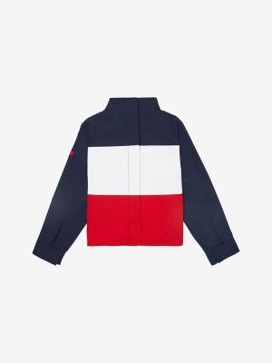 Tommy Hilfiger Boys Kids Seated Fit Flag Regatta Jacket Blue Xs