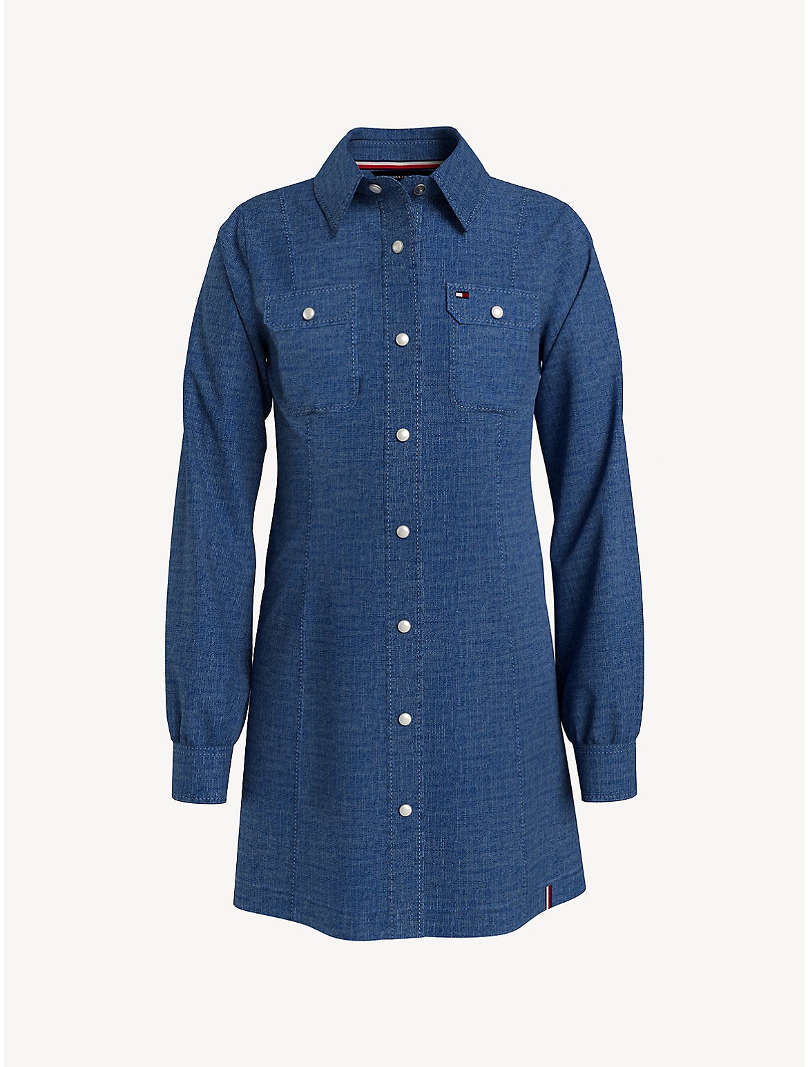 Tommy Hilfiger Girls' Kids' Denim Shirt Dress - Blue - 2