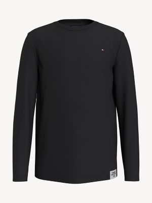 Kids' Solid Long-Sleeve T-Shirt | Tommy Hilfiger USA