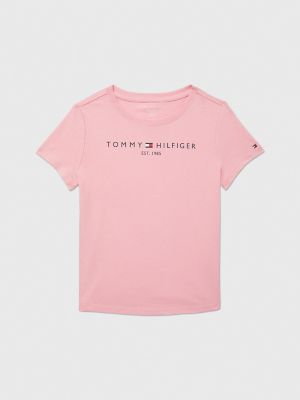 Kids' Tommy Logo T-Shirt, Popular Pink
