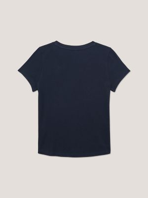 Kids' Tommy Logo T-Shirt, Navy