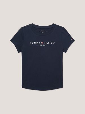 Kids' Tommy Logo T-Shirt, Navy