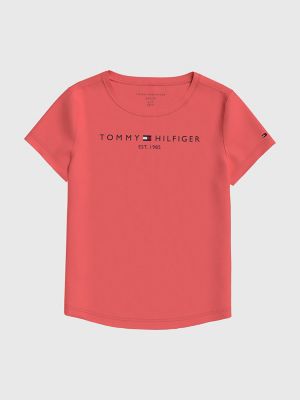 Kids' Tommy Logo T-Shirt, Soft Seashell