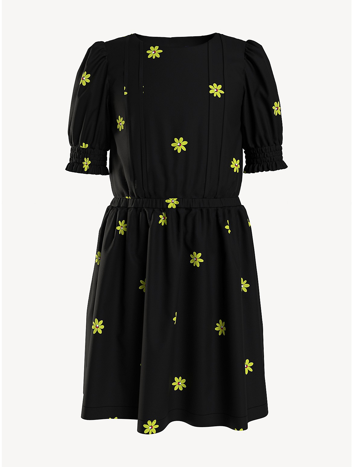 Tommy Hilfiger Girls' Kids' Flower Woven Dress - Black - 2