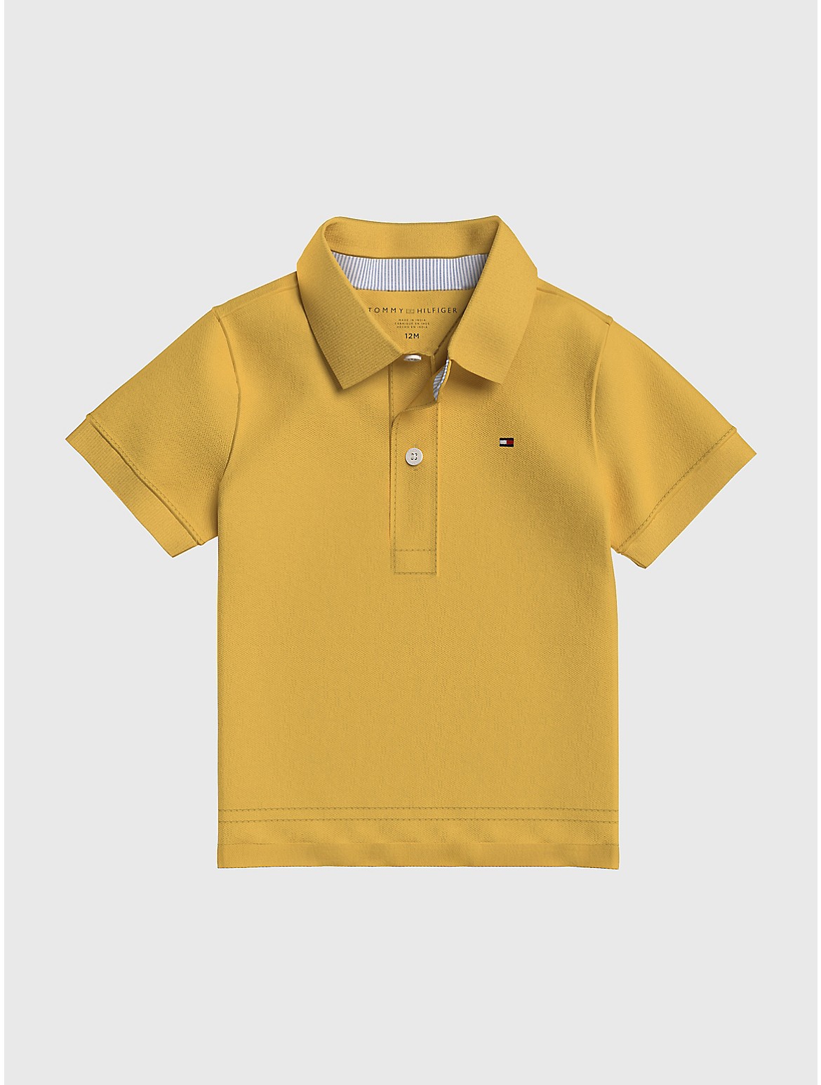 Tommy Hilfiger Boys' Babies' Solid Stretch Polo - Yellow - 12