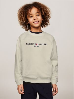 Orange Tommy Hilfiger Girls' Essential Logo Crew Sweatshirt Junior