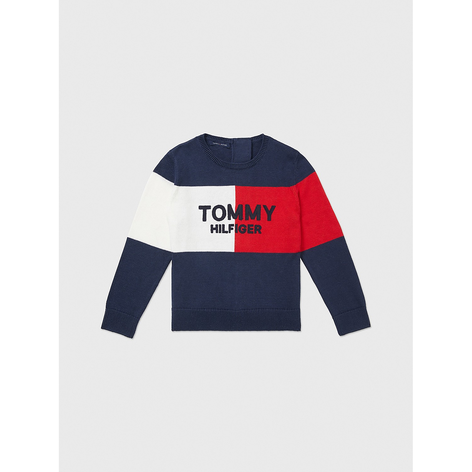 TOMMY HILFIGER Kids Seated Fit Flag Sweater