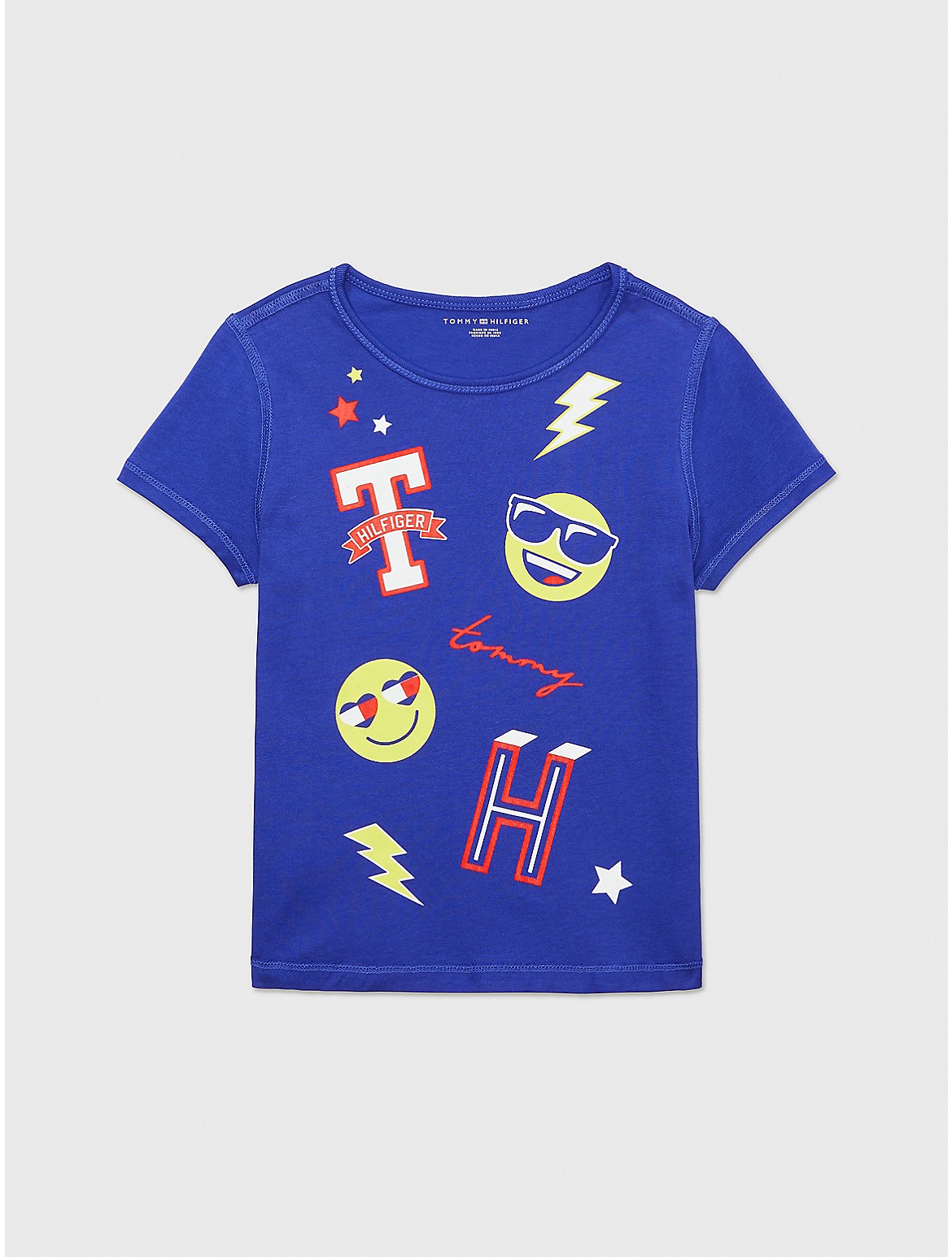 Tommy Hilfiger Girls' Kids' Sensory Logo T-Shirt