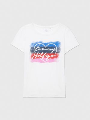 Kids' Sensory Logo T-Shirt, Fresh White