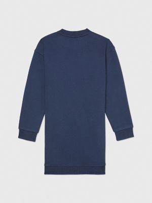 Kids' Tommy Shine Sweatshirt Dress, Cobalt Sapphire