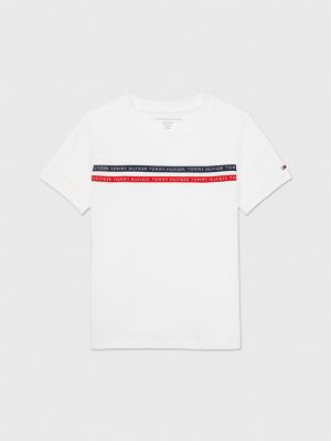 Kids' Logo Tape T-Shirt, Fresh White