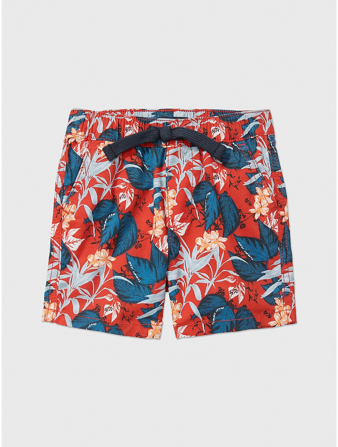Tommy Hilfiger Boys' Babies' Tropical Print Pull-On Short - Red - 6-9M